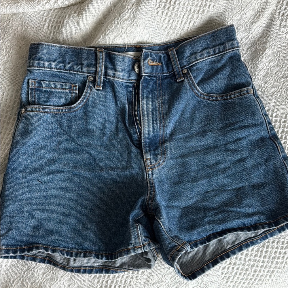 Mango Blue Jean Shorts